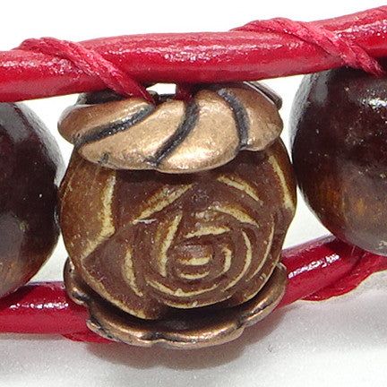 Hot Chocolate Rose Flower Bracelet