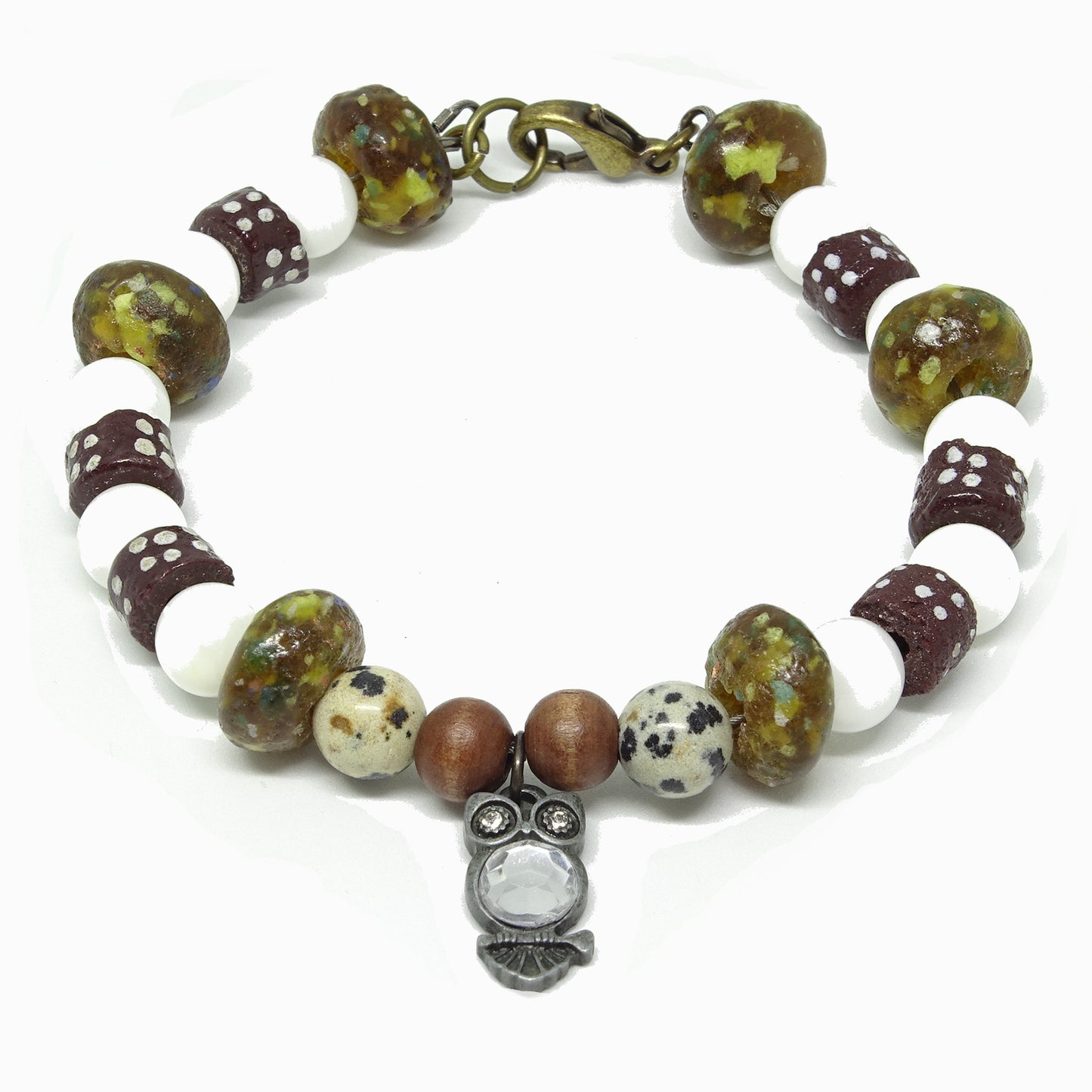 Spotted Owl Bracelet