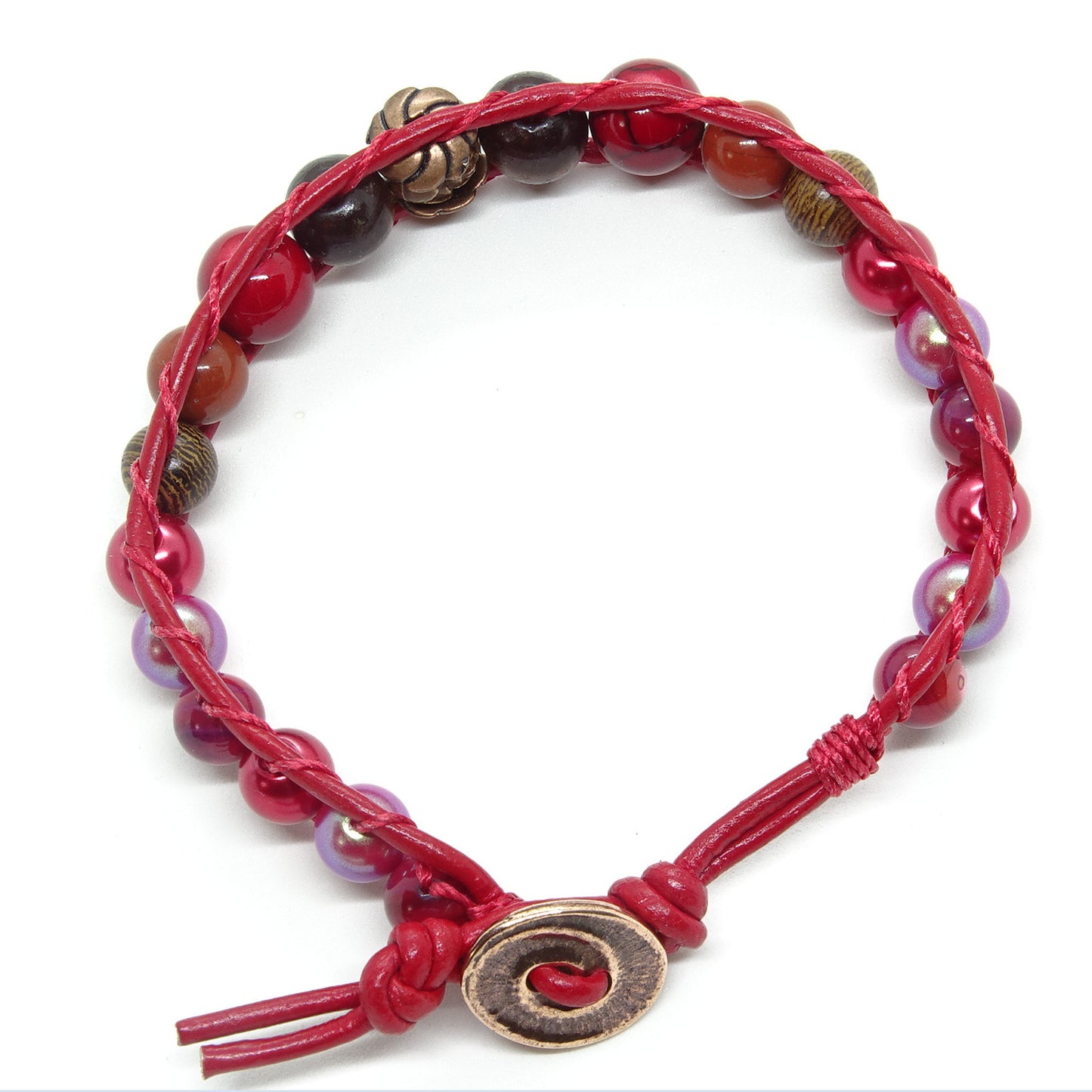 Hot Chocolate Rose Flower Bracelet