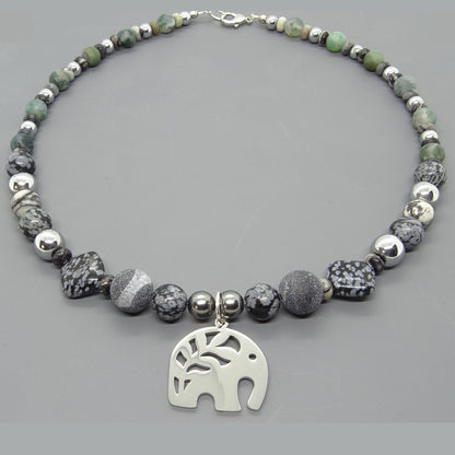 Forest Elephant Necklace