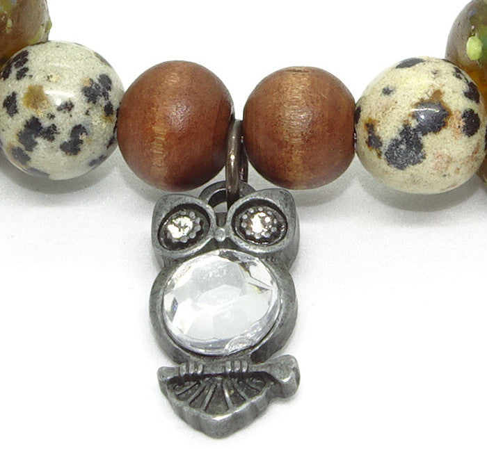 Spotted Owl Bracelet