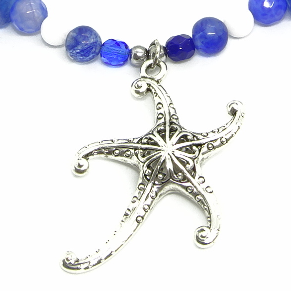 Blue Starfish Necklace